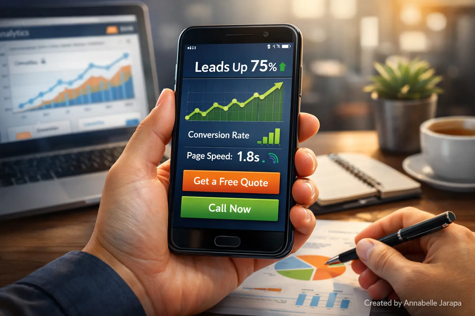 Mobile optimisation strategies increasing website leads on smartphone